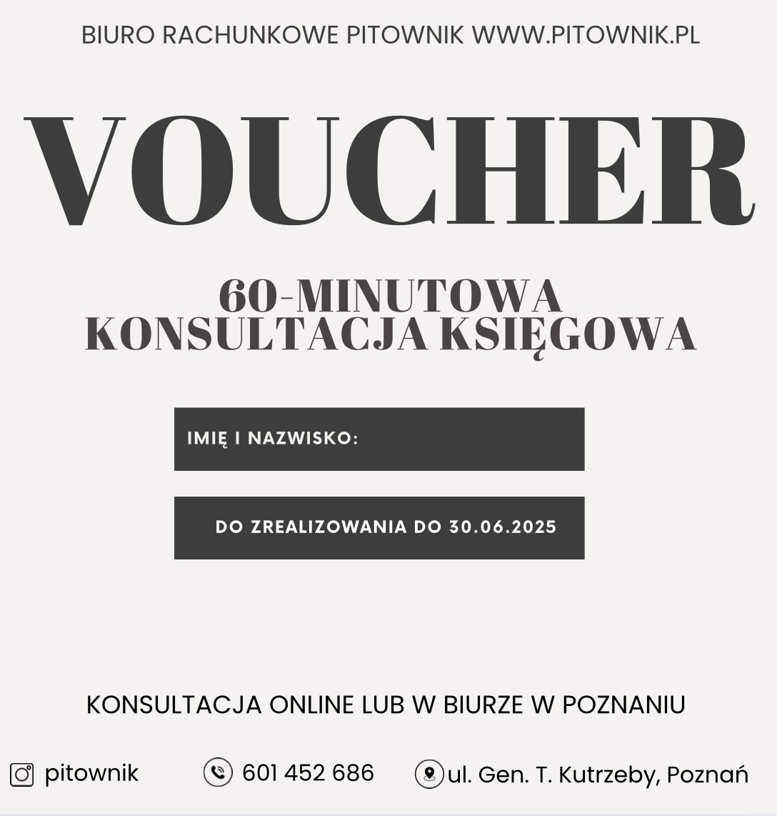 Voucher "Biuro Księgowe Pitownik"